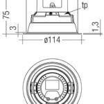 DLA-G1-100mm-1000lm-R-SH-SNC